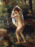 Pierre Renoir Young Girl Undressing oil painting reproduction